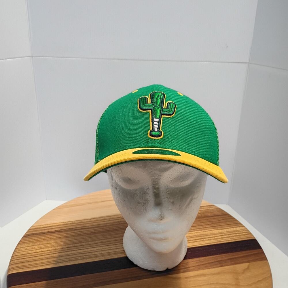 Baseballism Arizona Cactus League SnapBack Hat MLB Green Yellow Trucker A's